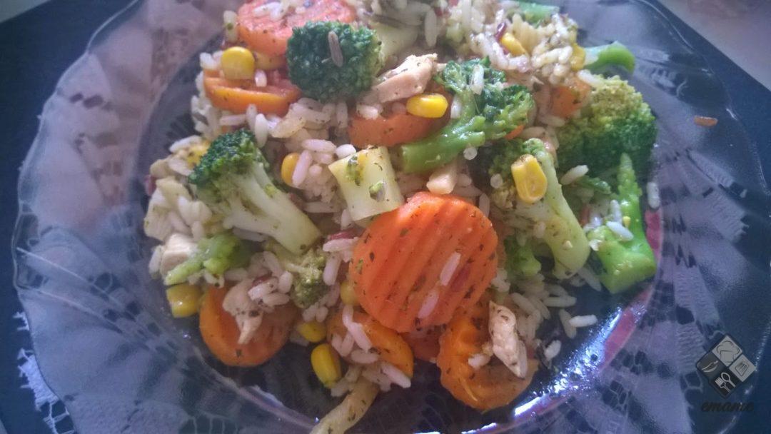 Szybkie danie z kurczakiem i ryżem Szybkie danie z kurczakiem i ryżem