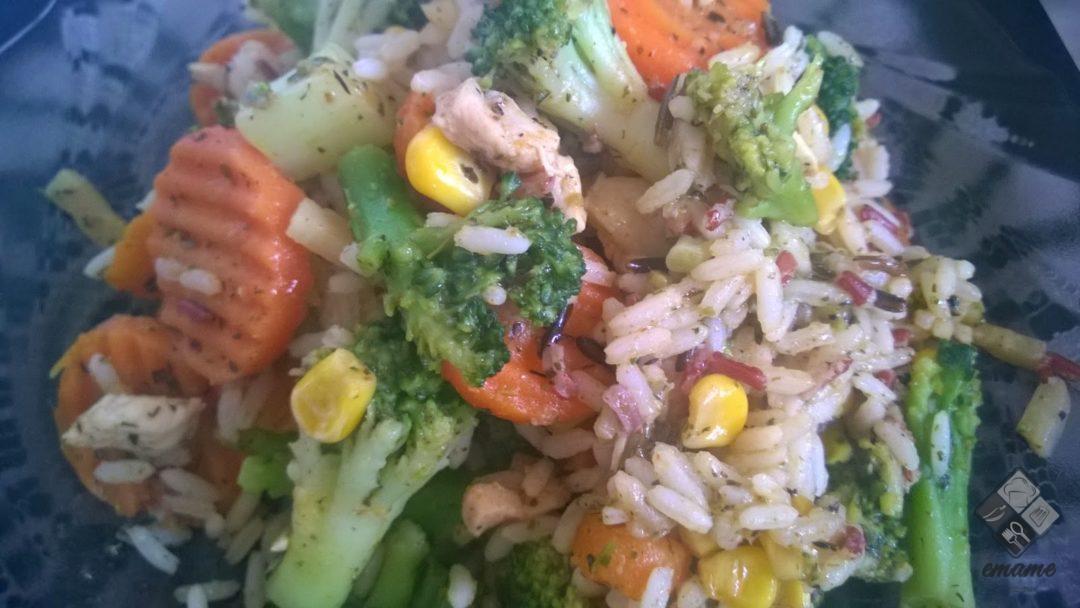 Szybkie danie z kurczakiem i ryżem Szybkie danie z kurczakiem i ryżem