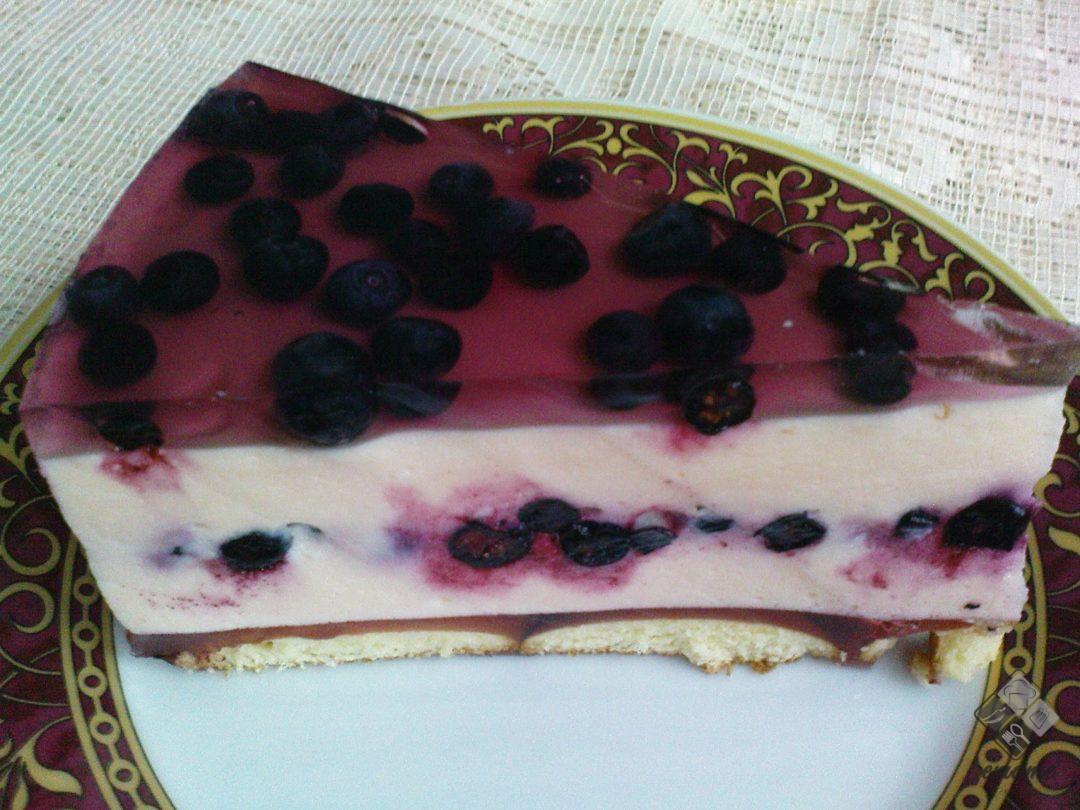 Jagodowy sernik na zimno Jagodowy sernik na zimno