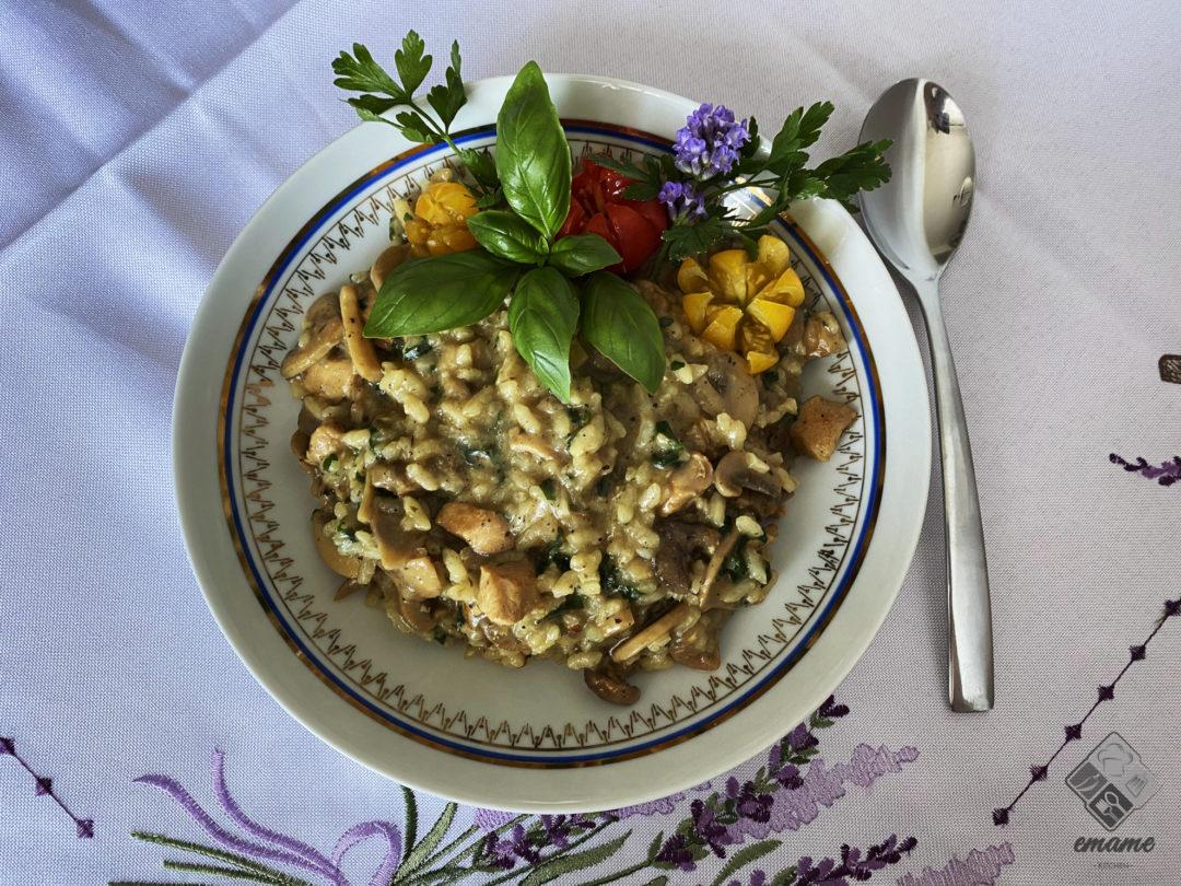 Risotto grzybowe emame Risotto grzybowe emame