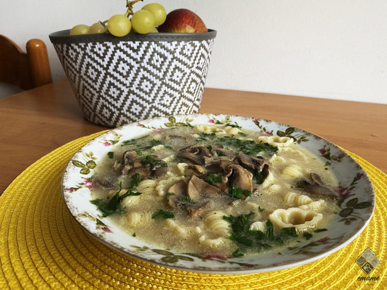 Zupa pieczarkowa z makaronem Zupa pieczarkowa z makaronem