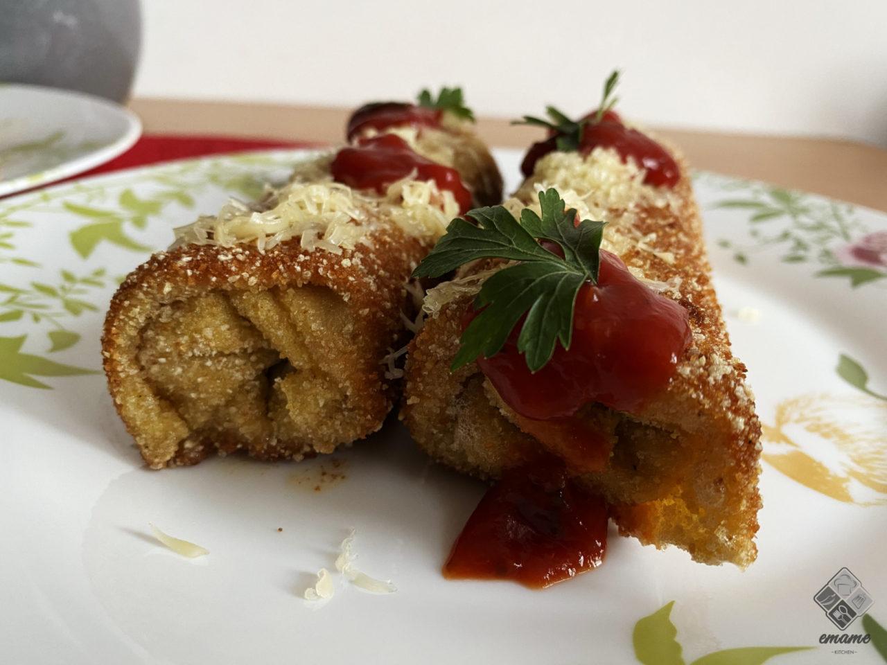 Krokiety z pieczarkami i serem Krokiety z pieczarkami i serem